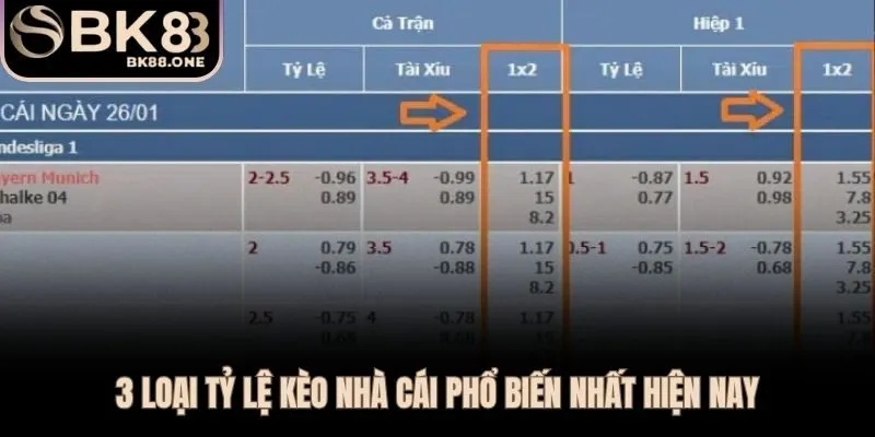 Tỷ Lệ Cá Cược Bóng Đá | Cách Đọc Kèo Và Tính Tiền Tại BK8 Ba loại tỷ lệ cá cược bóng đá với cơ chế và cách tính tiền riêng biệt